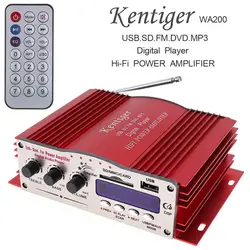 Kentiger DC12V Hi-Fi Car Stereo Amplifier FM Radio Digital Player Support USB / SD / FM / MMC / DVD / MP3 Input