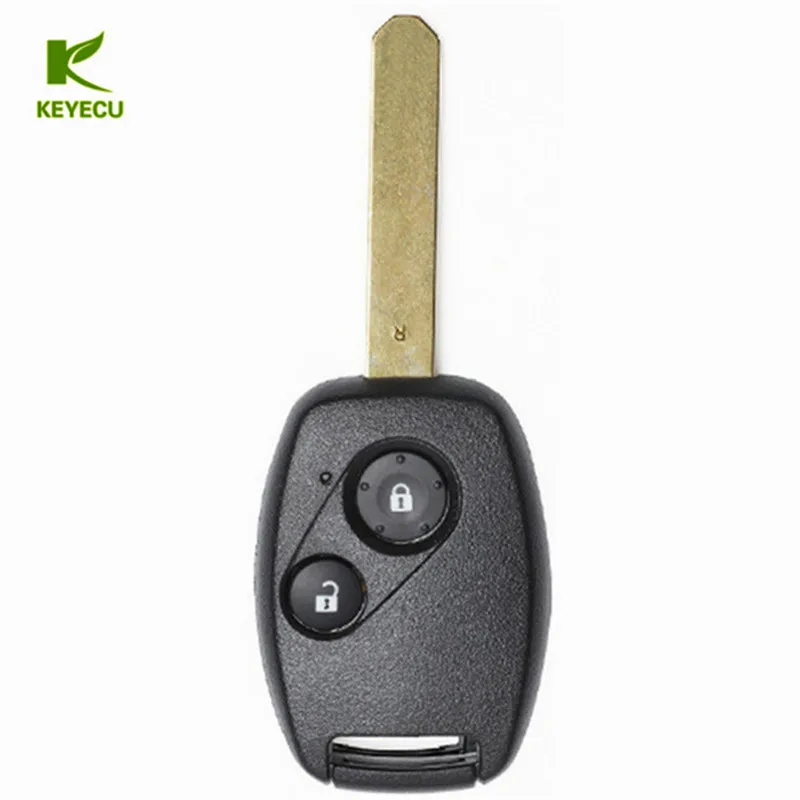 KEYECU 2 Button Keyless Entry Remote Car Key Fob 433MHz ID8E Chip for Honda Accord CR-V Jazz FR-V