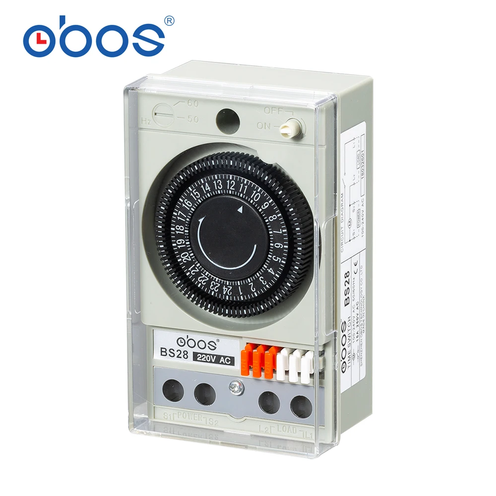 timer  110V~240V mechanical type 24 hour timer with 48 times on/off per day min time interval 30 min