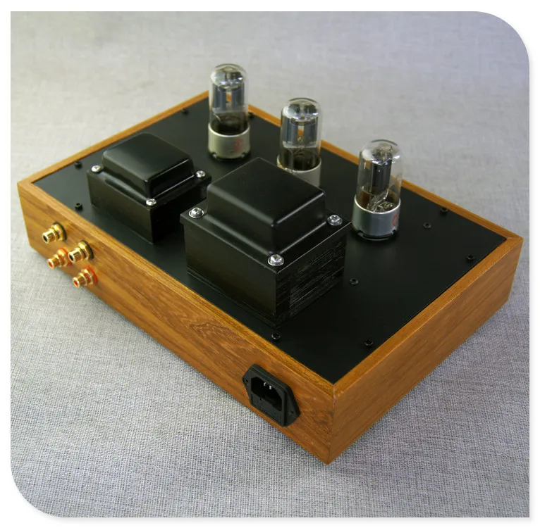 latest promotional crude wood case 6N8P tube preamplifier 6Z5P tube rectification Tube amp Tube preamplifier with Tone preamp