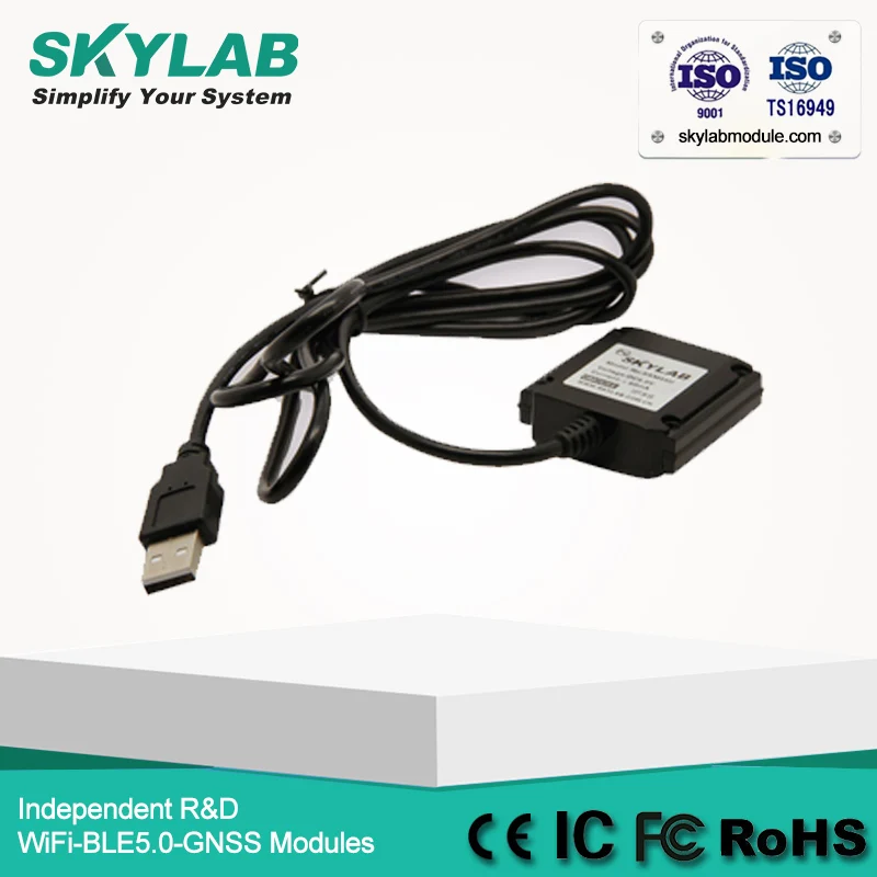 SKYLAB Skm55 External Ceramic Gps Antenna Waterproof Ip67 Gps Mouse G-mouse RS485 Rs232/Ttl Usb Gps GNSS GLONASS Receiver