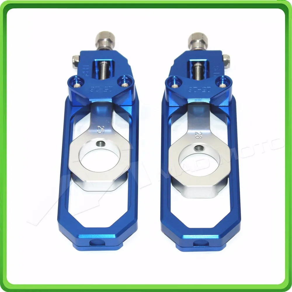 Aluminum motorcycle Chain Tensioner Adjuster fit for YAMAHA R1 YZF R1 2015 2016 2017 YZF-R1 15 16 17 Blue & Silver