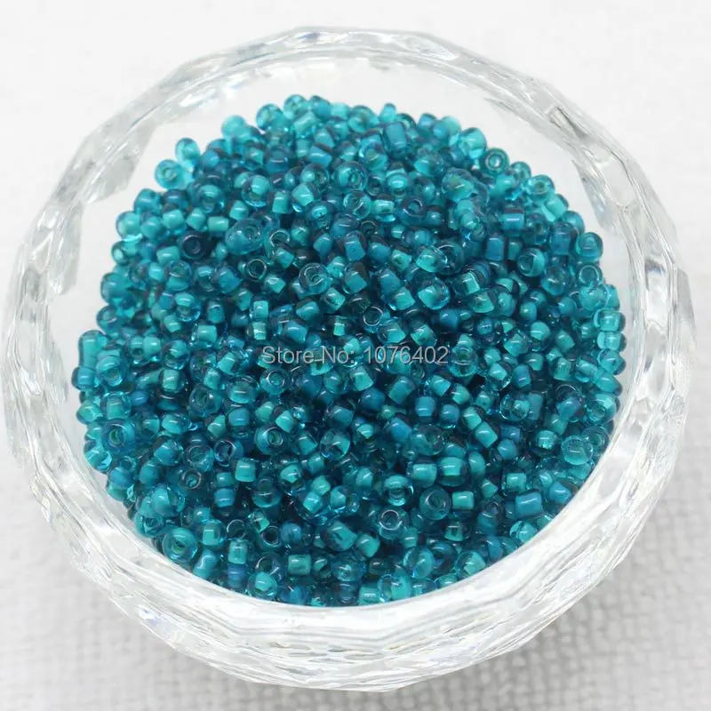 Mini. Order is $7!1-2mm 2#  Small Multicolor Glass Oval Tube Jewelry Making accessories Beads  4000pcs/35g