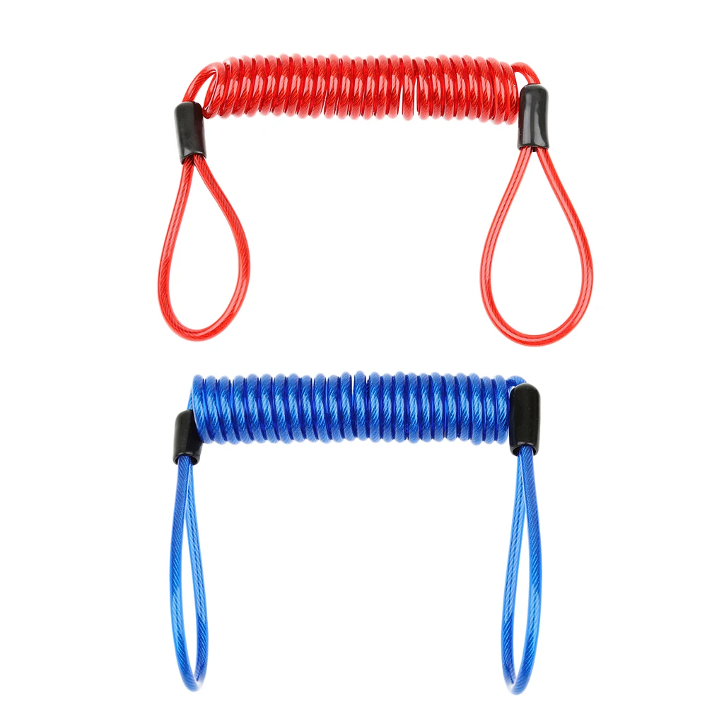 2 Pack Heavy Duty Scuba Diving Lanyard Spring Coil Rope Dive Accessories