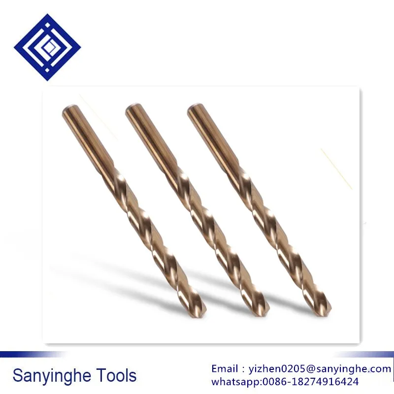 10Pcs/set Straight Shank Twist Drill Bits M42 Stainless steel  Twist Drill Bits containing Cobalt 7.1mm-13mm