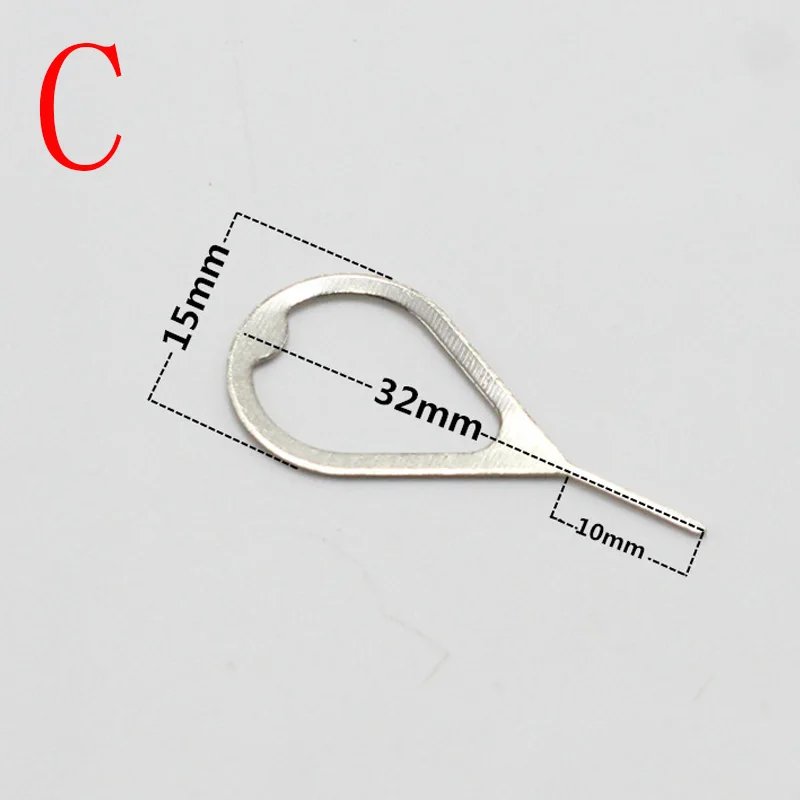 20Pcs/lot Metal Universal Sim Card Tray Pin Ejecting Removal Needle Opener Ejector For  Mobile phone