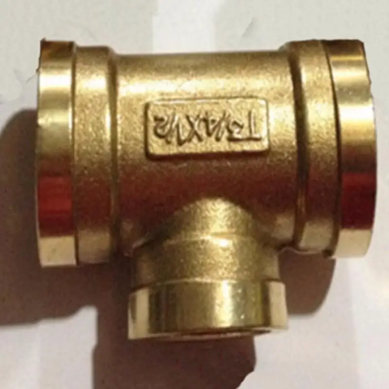 Tee 3 Way Brass fitting Reducing Connector 1" Female BSP Thread x 1/2" Female BSP Thread x 1" Female BSP Thread Plumbing
