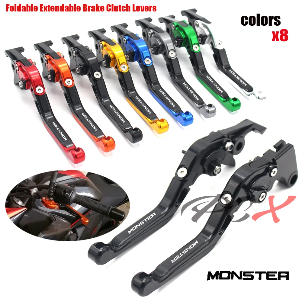 For DUCATI Monster 400/620/695, S/S2R ST2 ST4/S MTS 620 Motorcycle Accessories Adjustable Folding Extendable Brake Clutch Levers