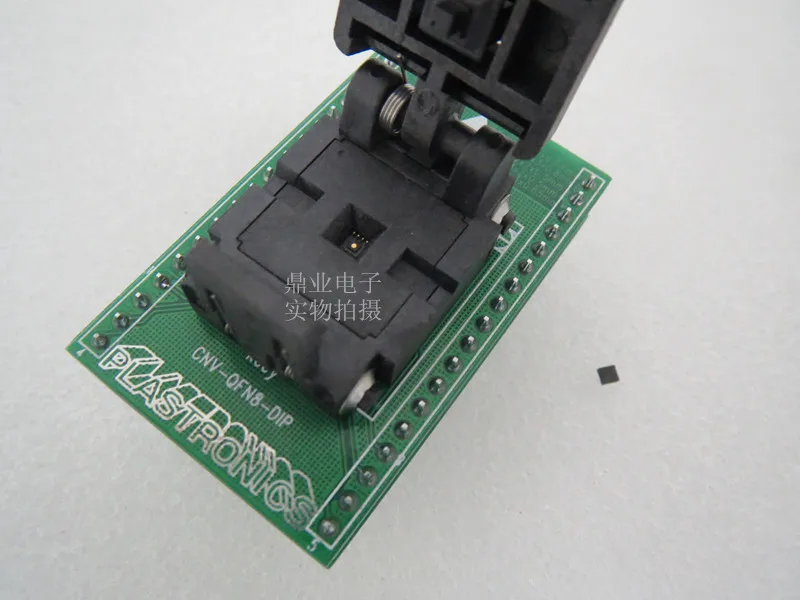QFN8/DIP8 USON8/DIP CNV-QFN8-DIP IC testing seat Test Socket test bench block Aging seat 3*3MM spacing 0.5mm