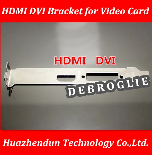 

DEBROGLIE HDMI DVI interface PCI bit Bracket for Computer Case Graphics Video Card baffle Nickel plated metal 12CM