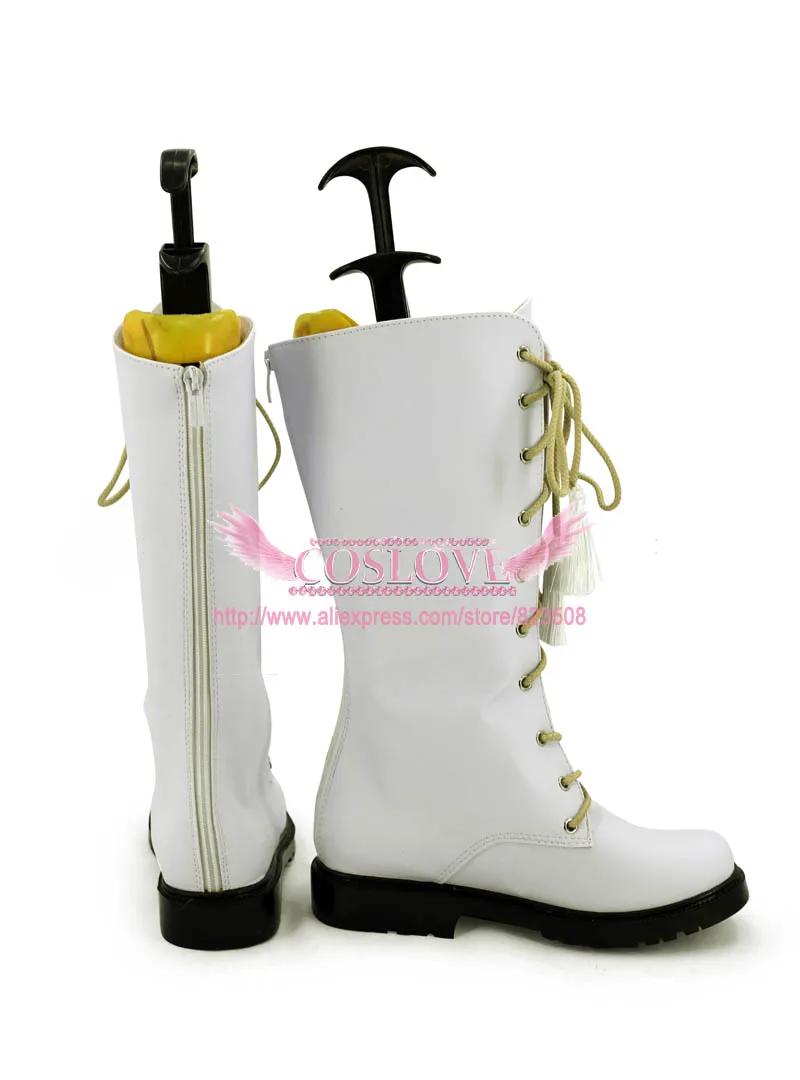 Touken Ranbu Online Monoyoshi Sadamune White Shoes Cosplay Boots CosplayLove For Halloween Christmas Party