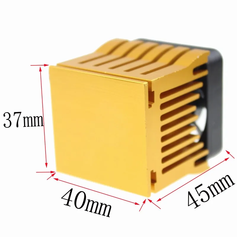 5 Pieces Gdstime DIY North Bridge Radiator Golden Black 4010 3 Pin 40x38x36mm DC Cooling Fan 40mm NorthBridge Cooler Heatsink