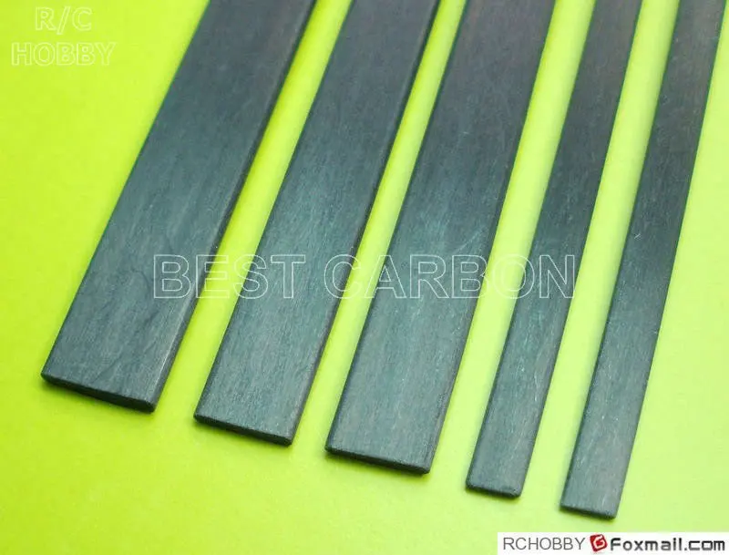 5 pcs of 3mm x 10mm x 1000mm  Carbon Fiber Strip