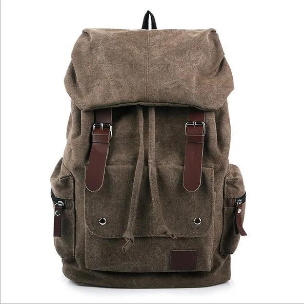 Canvas Backpacks For Teenage Girls Bagpack Canvas Rucksack School Bags Bookbags Sac Shoulder Knapsacks Men Travel Bag