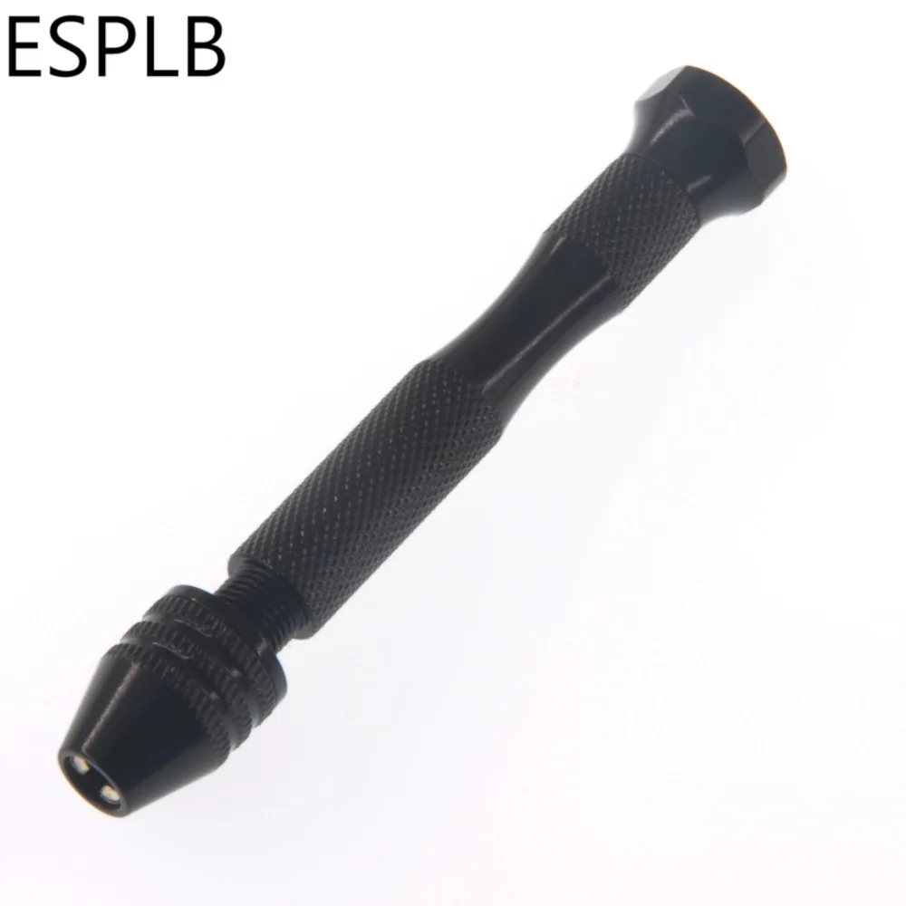 ESPLB Handbohrer mit 10 Stück/20 Stück Spiralbohrer Bit Drehwerkzeuge Mini Micro Aluminiumlegierung Hand zum Bohren in der Holzbearbeitung – Detail 5