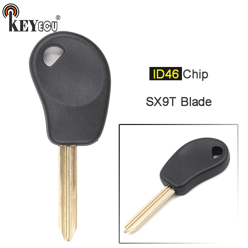 KEYECU  ID46 Chip Transponder Key Fob for Citroen Saxo Jumpy Despatch Picasso C5 C6 Berlingo SX9T Blade