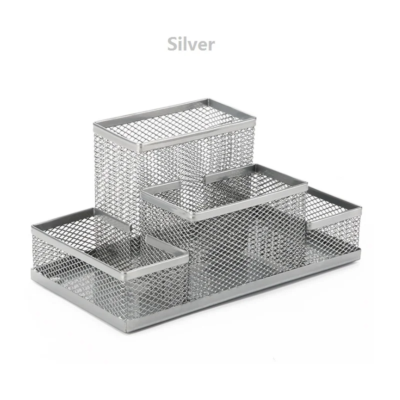 اللوازم المكتبية القرطاسية قلم رصاص حامل شبكة الجدول مكتب منظم صندوق تخزين لطلاب المدارس