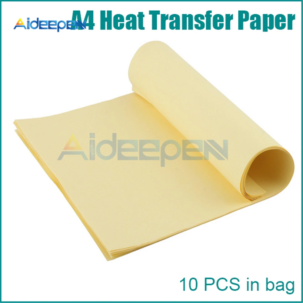 10PCS A4 Toner Heat Transfer Paper For DIY PCB Electronic Prototype Mark Yellow