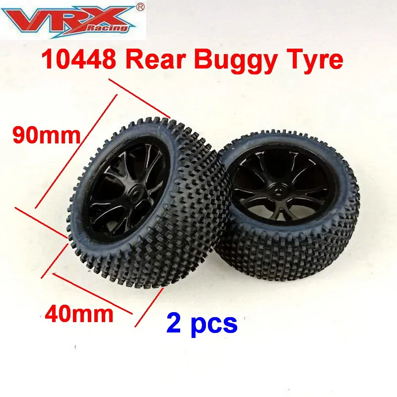 10448 Rear Buggy Tyre RC Tires  2Pcs For VRX Racing 1/10 Rc Car  Accessories Rc Wheels