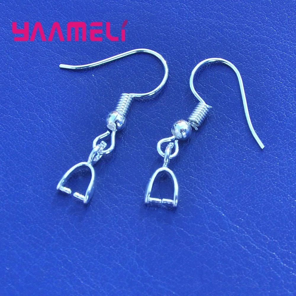 Pack Of 20 PCS DIY Accessory 100% Authentic 925 Sterling Silver DIY Findings Joint Earrings Hook Earwire