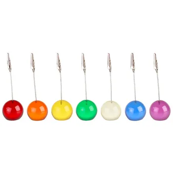 Kleur Bal Basis Alligator Draad Foto Clip, Picutre Memo Klem, Ronde Stand Tafel Plaats Kaarthouder, bruiloft Gunst, Party Deco