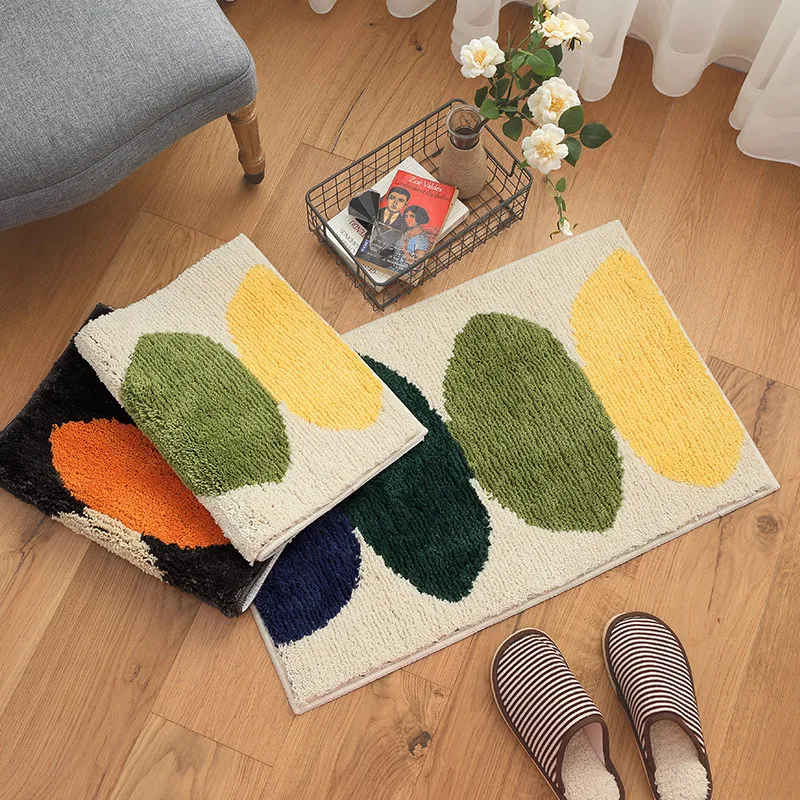 

Bathroom Mat Non Slip Absorbent Microfiber Living Room Bedroom Colorful Lemon Rectangle Mat tapetes de cozinha home decoration