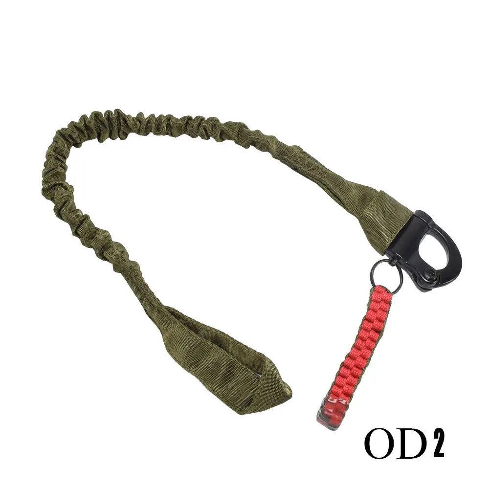 Outdoor Tactical 55cm Adjustable Safety Rope Sling Multifunction Strap Nylon Belt Hunting Survival Kit Rescue Sling