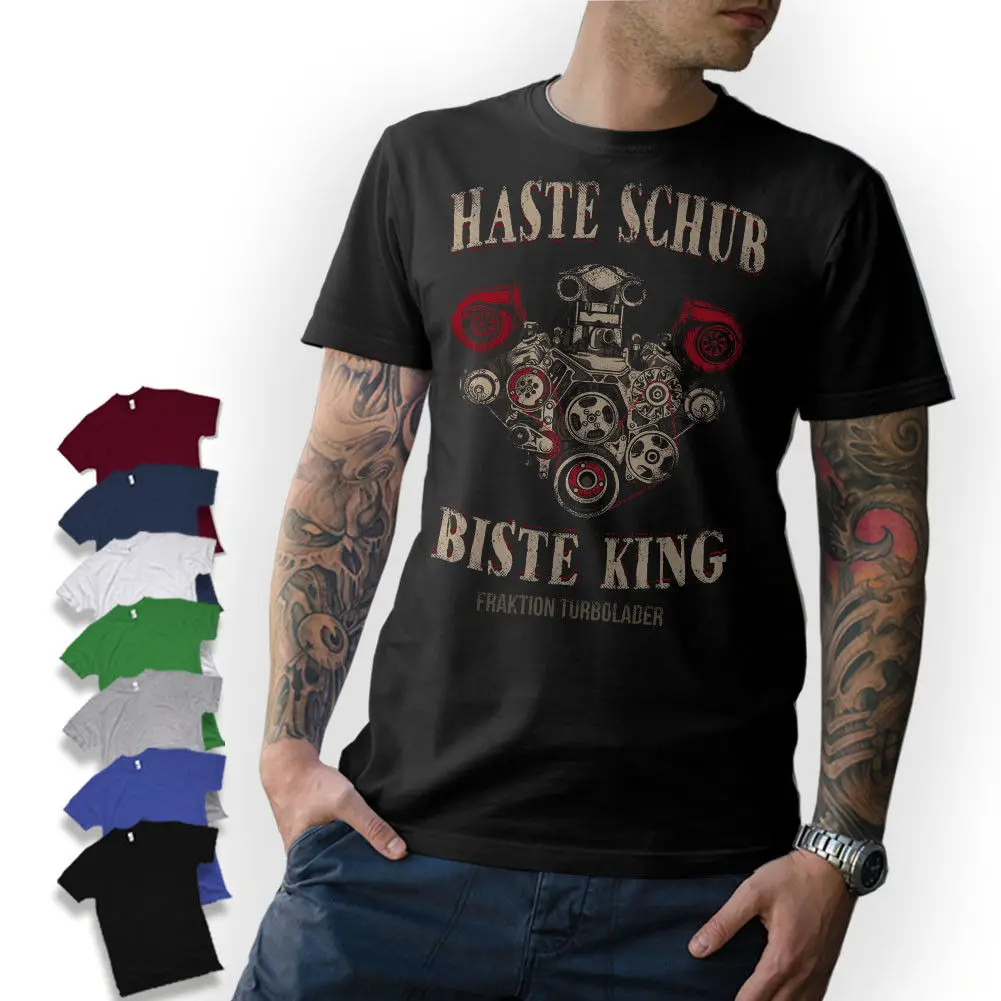 2019 Fashion T-Shirt Turbocharger Haste Boost Biste Old School Tuning Screw Mechanic Motor Tee shirt