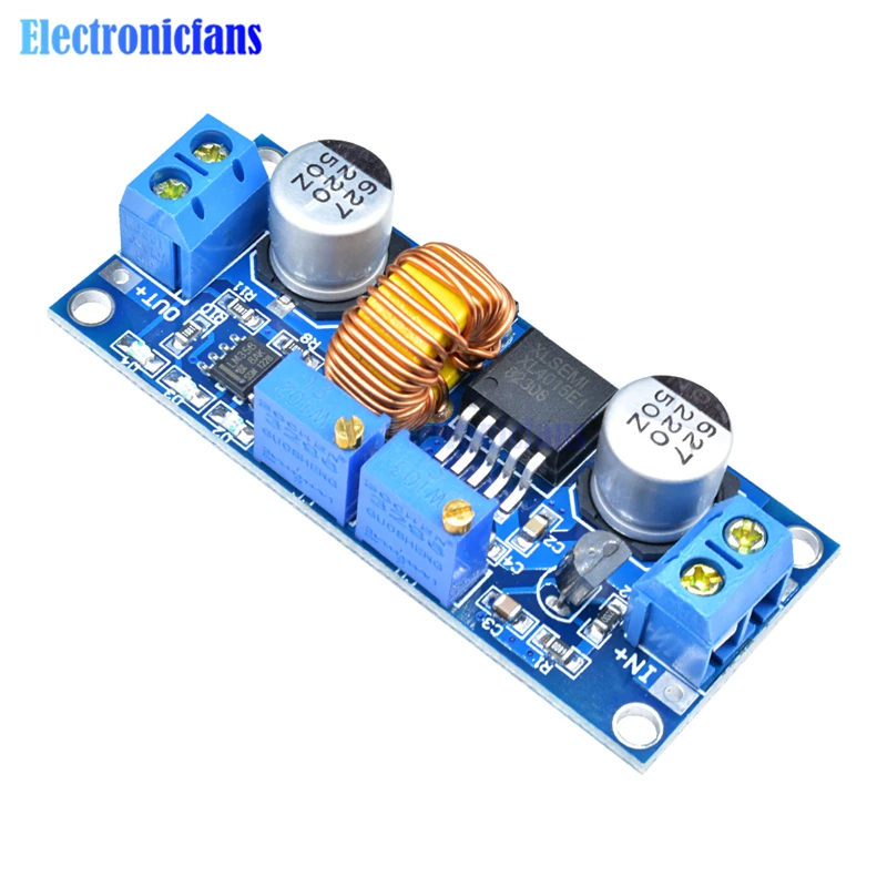 High Efficiency! CC/CV 5A Lithium Charger Board XL4015 Adjustable 6-38V To 1.25-36V DC Step Down Power Supply Buck Module