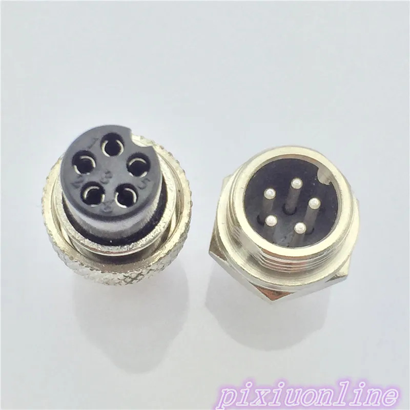 1pc GX12 5 Pin Male & Female 12mm L91Y Circular Connector Socket Plug Wire Panel Connector Aviation Plug High Quality On Sale