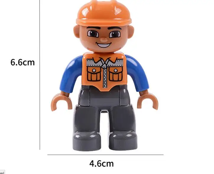 DIY Figures Brick Policeman Fireman Engineer Pirate Thief Children DIY  Building Blocks Bricks Toy Brick Compatible with Duplo