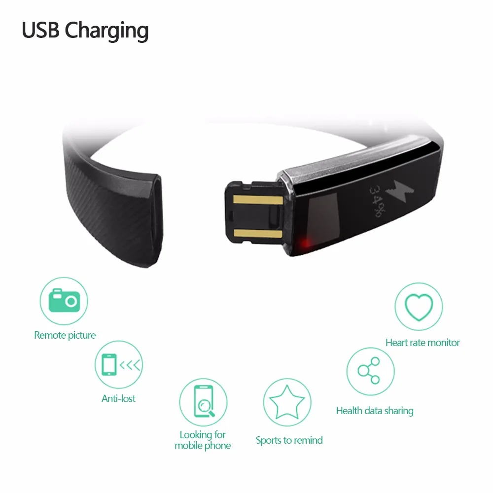 Smart Wrist Band Bracelet Waterproof For Men Women Boys Girls For Samsung iPhone Motorola Huawei Alcatel LG HTC