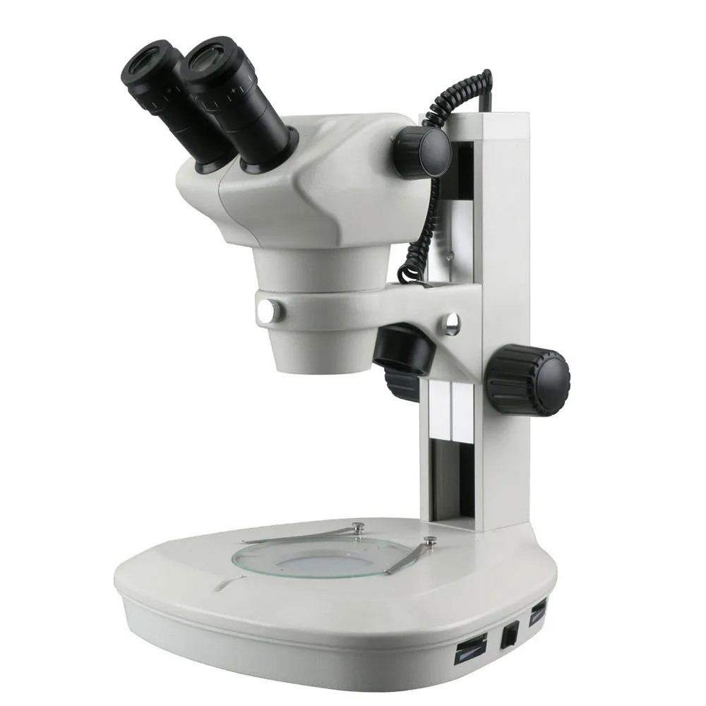 Industrial Inspection-AmScope Supplies 8X-50X Track Stand Stereo Zoom Confocal Binocular Microscope with LED Lights