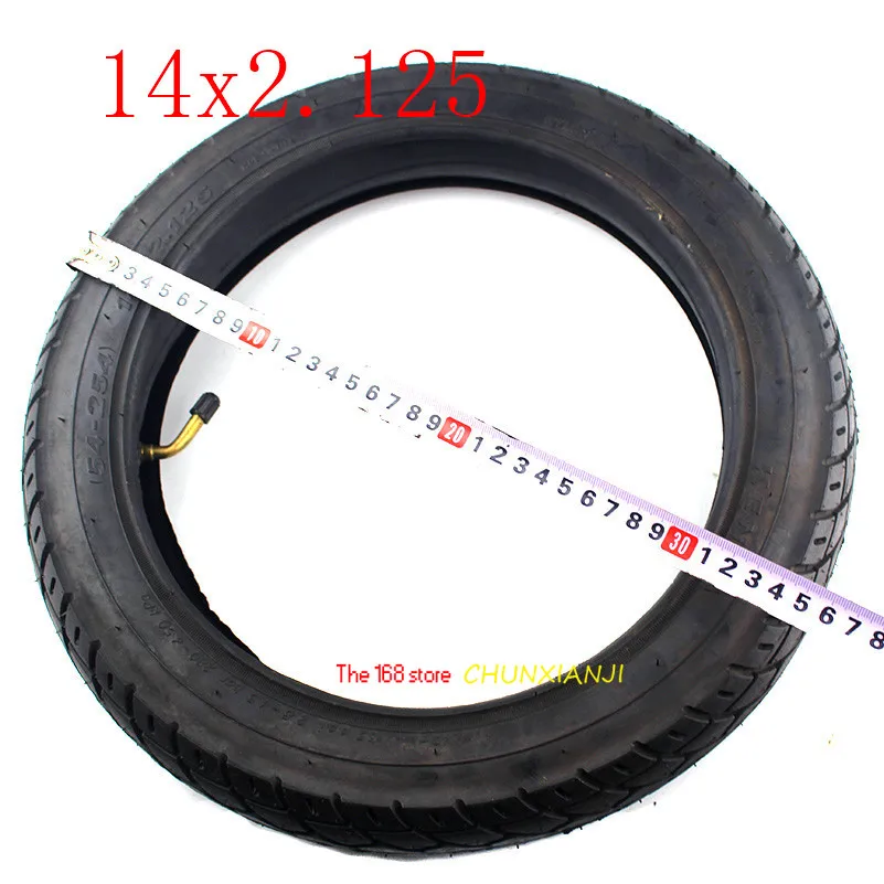 Lightning shipment14 inch wheel Tire 14 X2.125 / 54-254 tyre inner tube fits ManyGas Electric Scooters and e-Bike 14*2.125 tire