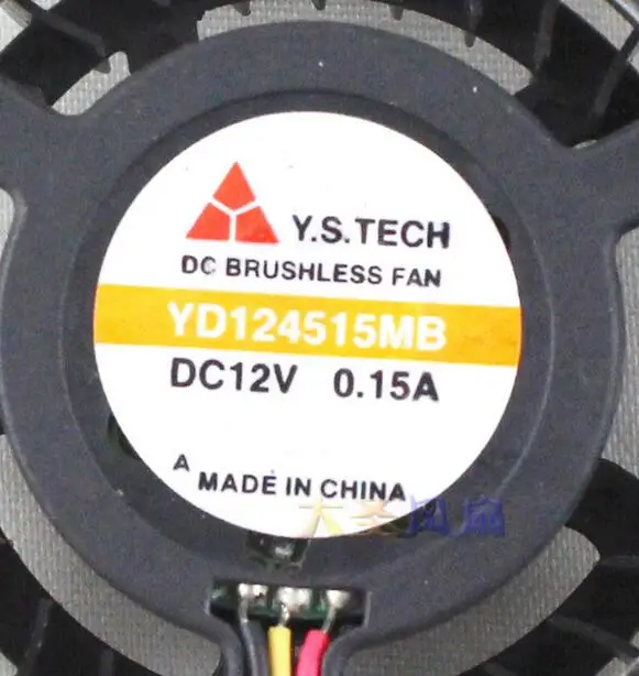 X48 main board . YD124515MB 12V 0.15A 3 wire computer fan