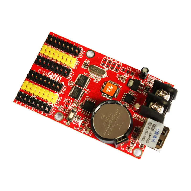 Huidu HD-U62 U-القرص لون واحد أدى بطاقة العمل للون واحد و لونين led فيديو عرض وحدات