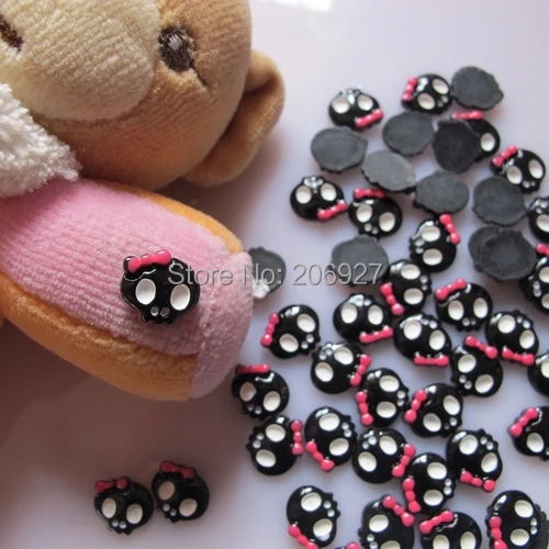 핫핑크 네일 디자인, 왜 이 제품이 핫한가? RC18-11 30pcs 보우와 스켈레톤 레진 장식 리뷰