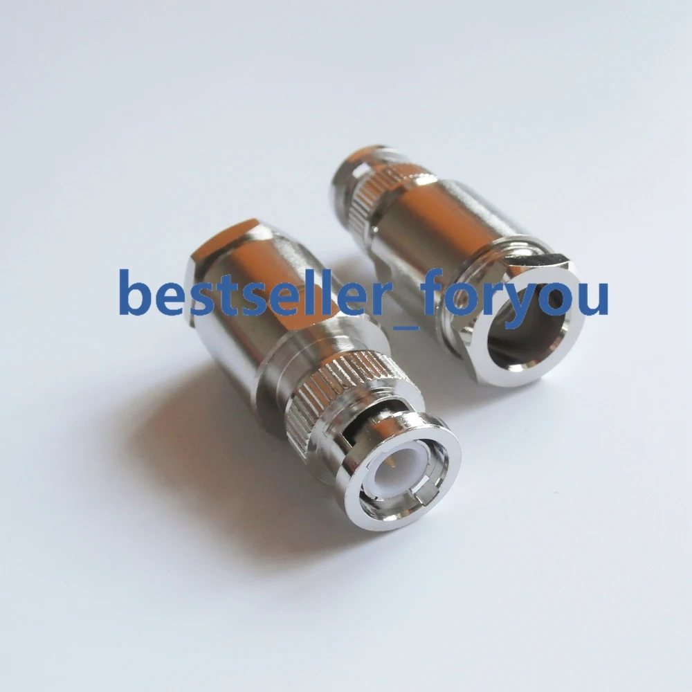 BNC male Q9 plug clamp RG8 RG213 LMR400 RG214 cable straight rf Connector