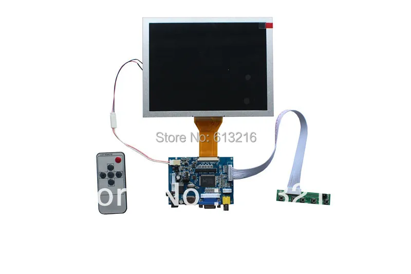 

VGA +AV TFT LCD controller board +OSD keypad with cable +Remote control with receive+EJ080NA-05A with 800*600