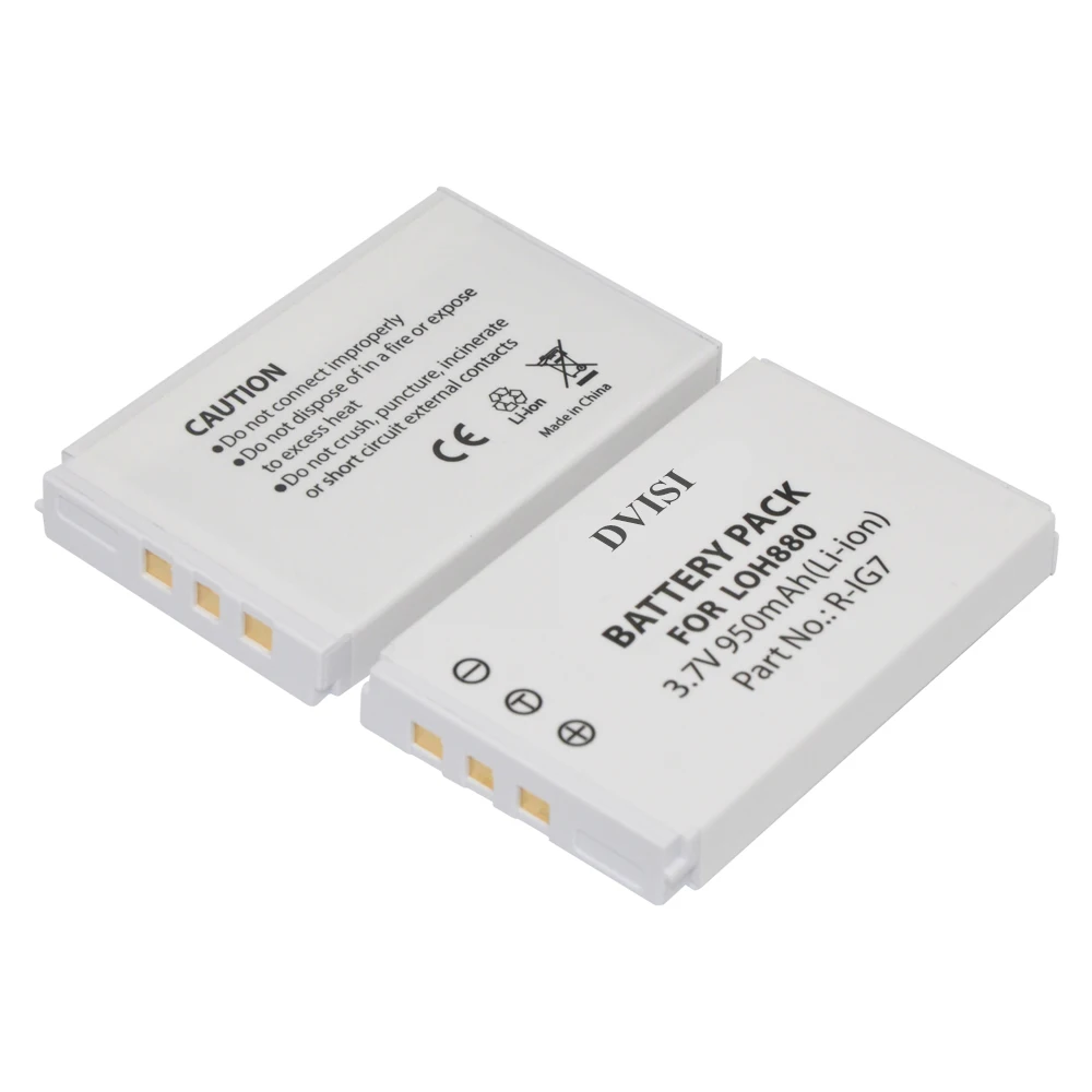 R-IG7 Battery Batmax 2Pcs 3.7V Rechargeable Lithium ion Bateria for LOH880 Logitech Harmony One 900 720 850 880 885 890 Pro H880