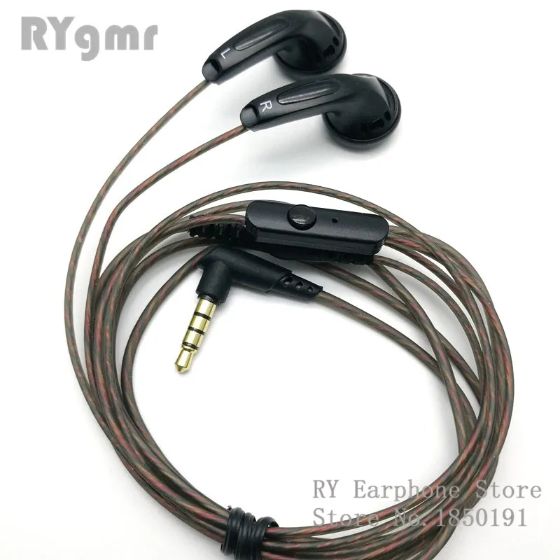 RY4S Whith MIC Original In-ear Earphone  15.4mm Music Earphone (MX500 style earphone) 3.5mm L Plug Earbud