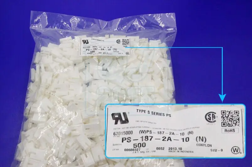 PS-187-2A-10 Housings white color Connectors terminals housings 100% new and original parts PS-187-2A-10(N)