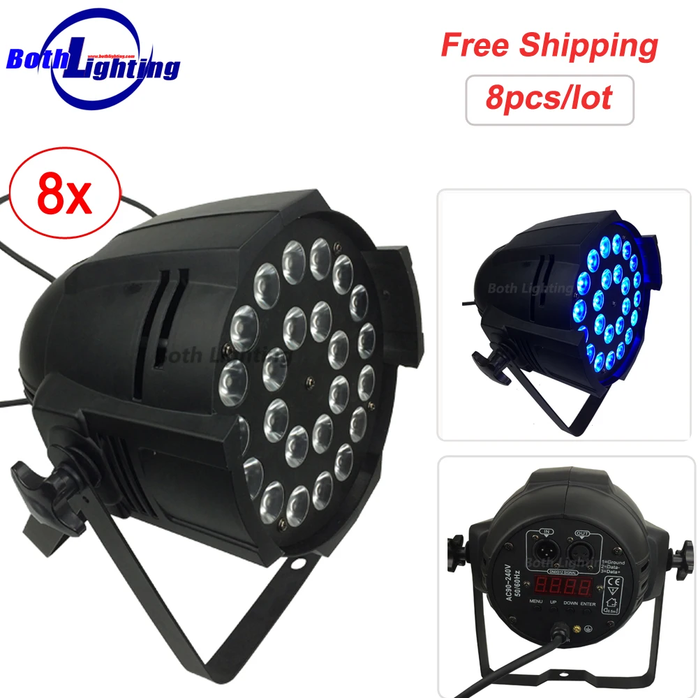 

LED Stage Light Effect 24*18W RGBWA UV 6in1 LED Par Light With DMX512 for Disco DJ Projector Party Decoration Stage Lighting