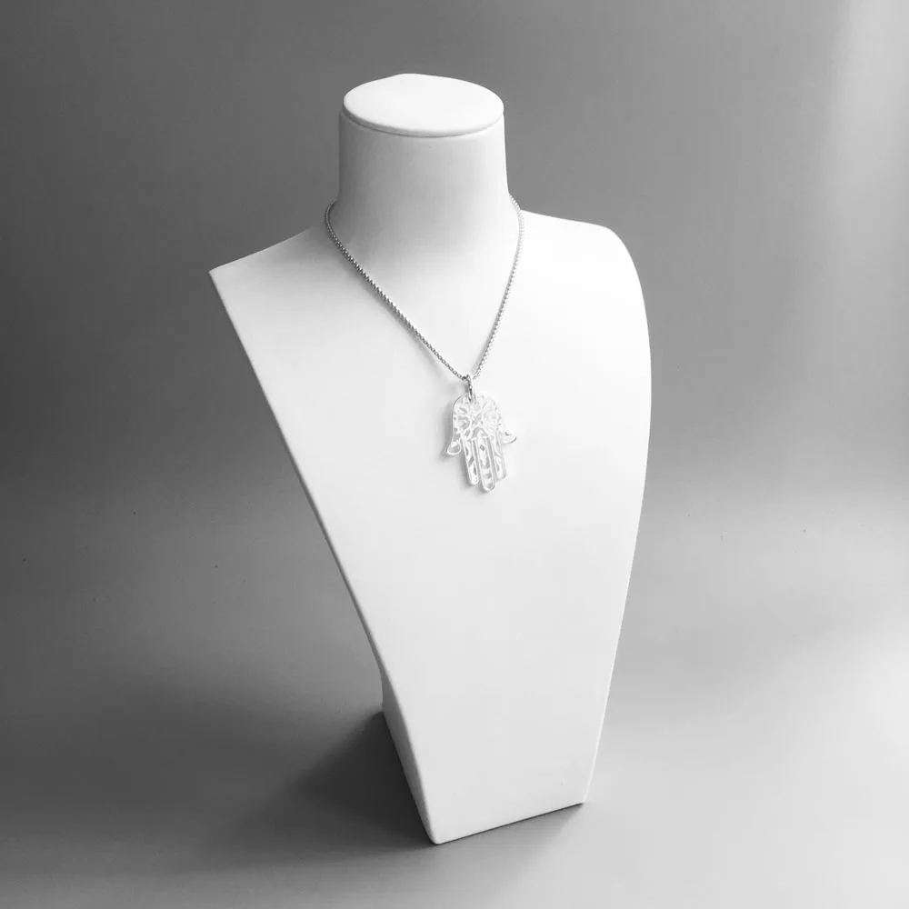 Hand of Fatima Pendant 925 Sterling Silver Rose Gold Brand New Europe Fine Jewelry Vintage Gift For Women Men Fit Necklace