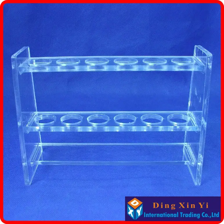 Lab 25mlx6 Organic glass colorimetric tube rack,Colorimetric Organic Glass Nessler Tube Rack,high quality