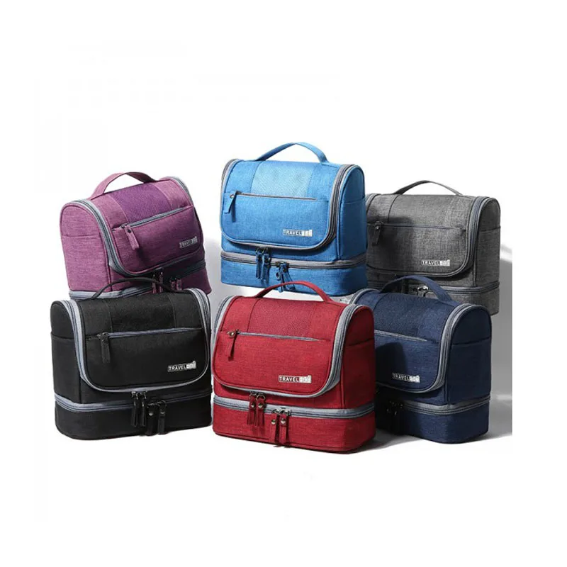 2022 Waterproof Men Hanging Makeup Bag Oxford Travel Organizer Cosmetic Bag for Women Necessaries Make Up Case Wash Toiletry Bag