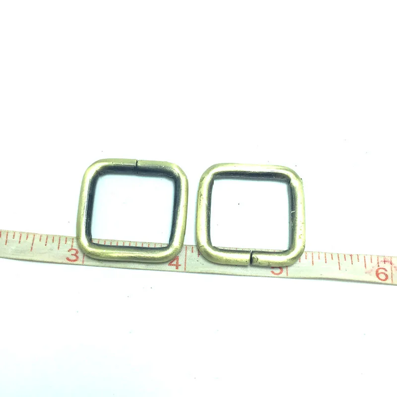 20 x 20 mm Bronze rectangle ring , Rectangle Slider