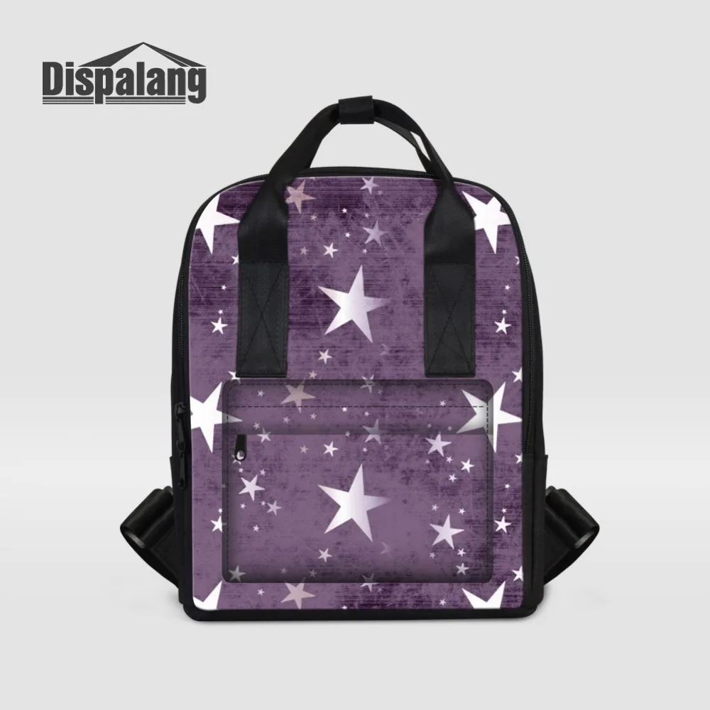 

Dispalang Multifunction Women Backpack Stars Print Shoulder Bag Fashion Lady Laptop Backpack Girls School Bags for Teenagers