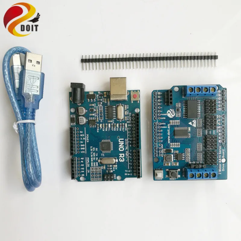 Original DOIT Robot Arm Controller Development Kit for Arduino UNO 2 way motor 16 way servo for mobile tank car chassis