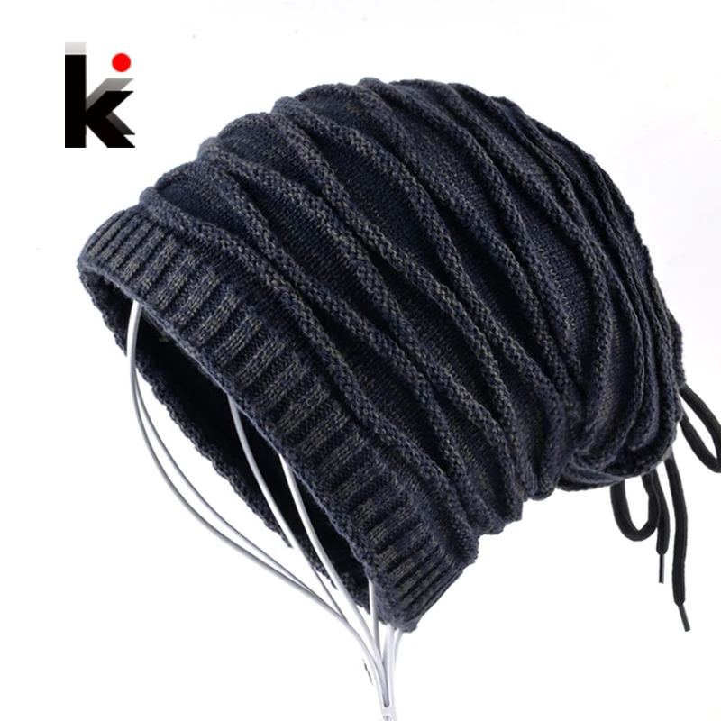 

Winter Face Mask Knitted Beanie Hat Motorcycle Ski Balaclava Cap Men Add Velvet Turban Hats For Women Scarf Helmet Bonnet Gorros